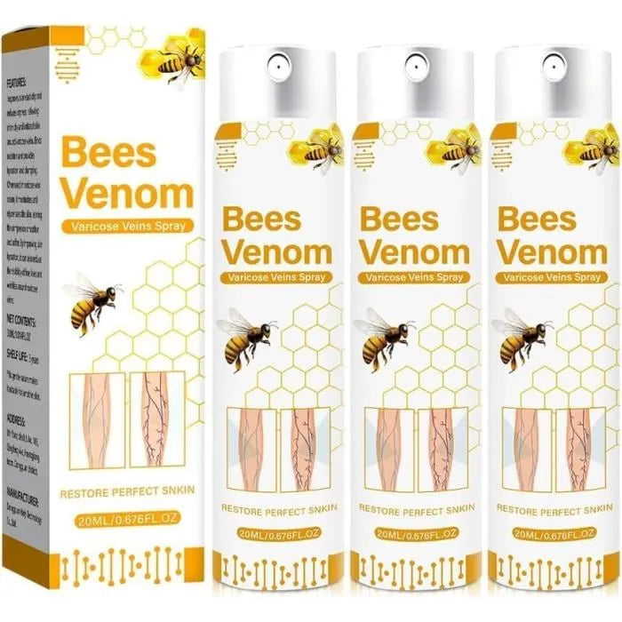Bees Venom Spray Natural Relief For Varicose Veins & Spider Veins (Pack Of 3)_zankhi