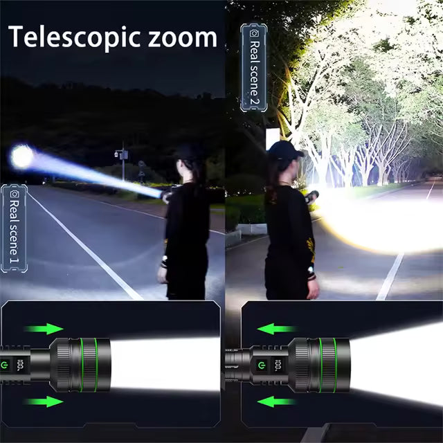 🔦 GHS LED Flashlight – Ultra Bright, Waterproof & Rechargeable Tactical Torch