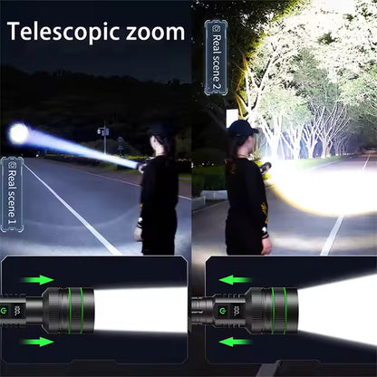 🔦 GHS LED Flashlight – Ultra Bright, Waterproof & Rechargeable Tactical Torch